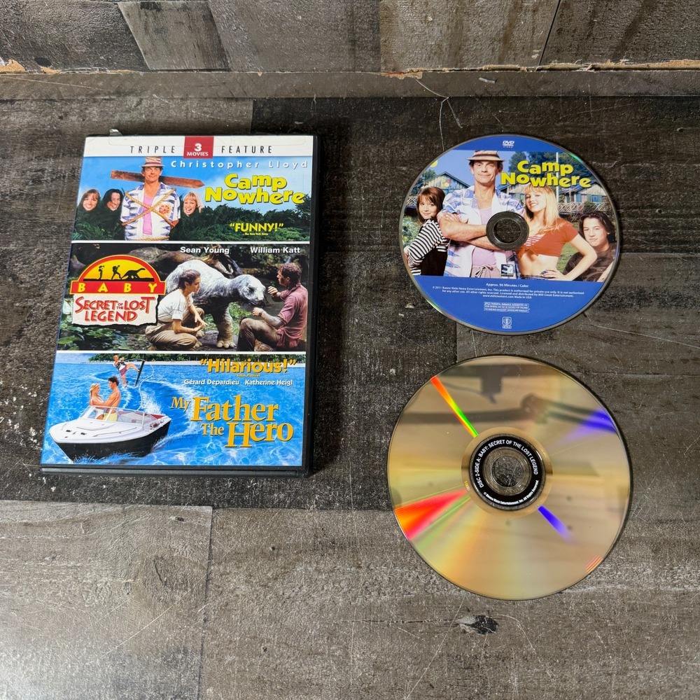 Camp Nowhere / Secret of Lost Legend / My Father The Hero Triple Feature DVD Kid